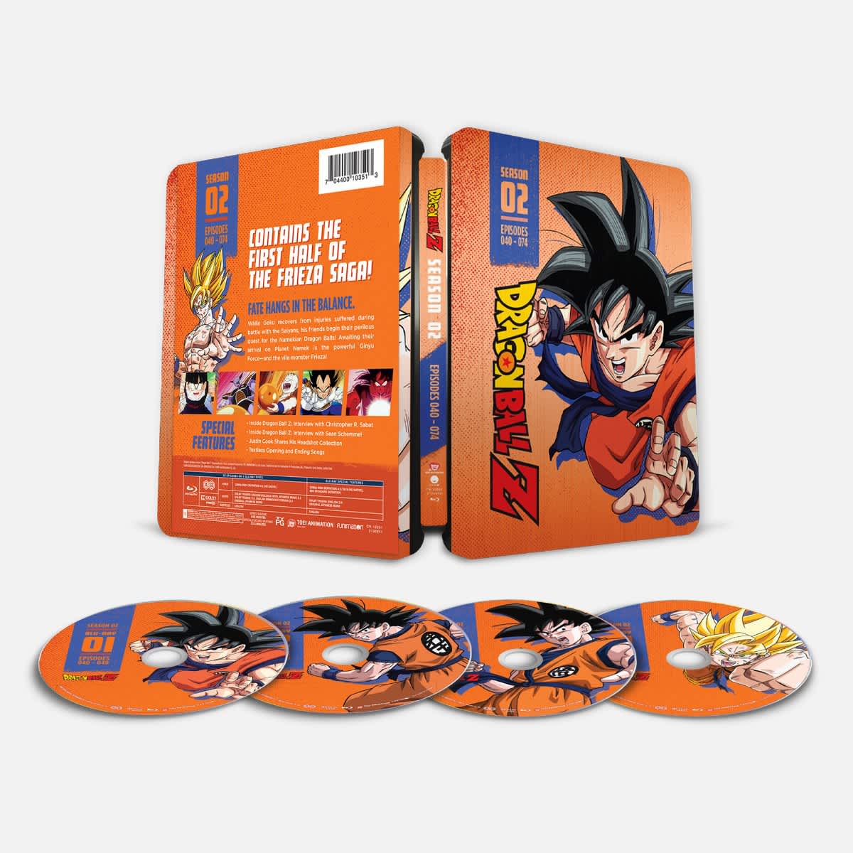 Shop Dragon Ball Z 4 3 Steelbook Season 2 Bd Funimation