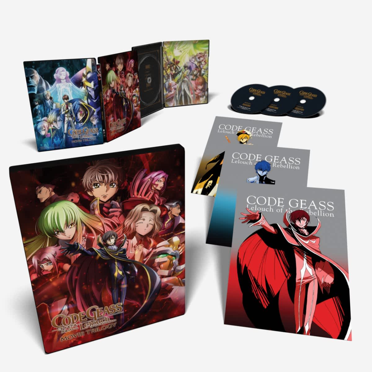 Shop Code Geass Lelouch Of The Rebellion Trilogy Movie Box Set I Initiation Ii Transgression Iii Glorification Bd Sub Only Funimation
