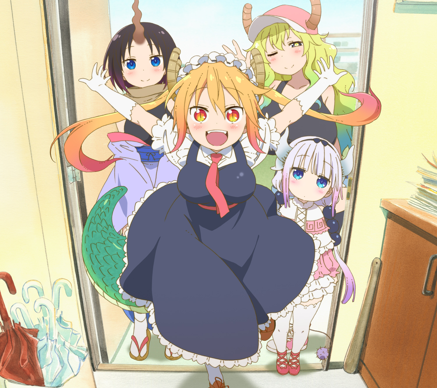 Watch Miss Kobayashi S Dragon Maid Sub Dub Comedy Fantasy Slice Of Life Anime Funimation