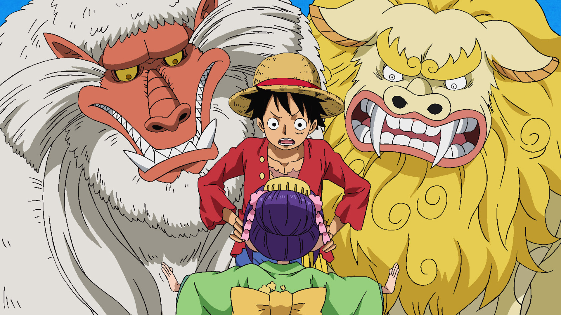 one piece wallpaper land of wano Wano kuni roronoa udon ecran