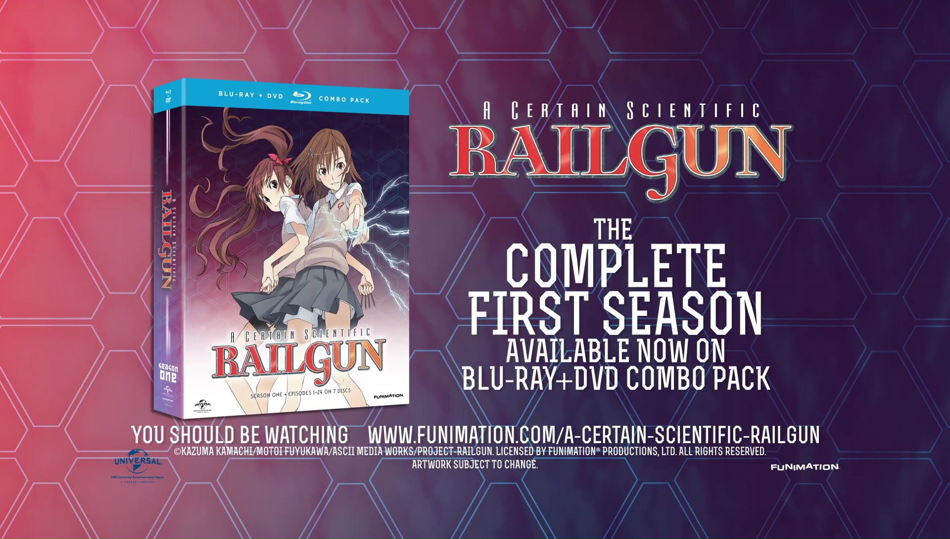  A Certain Scientific Railgun Complete Season 2 Collection (Episodes  1-24) Blu-ray/DVD Combo : Movies & TV