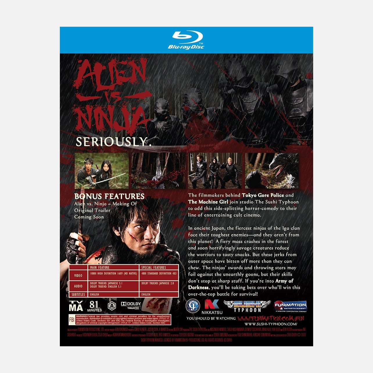 Shop Alien Vs Ninja The Movie Funimation
