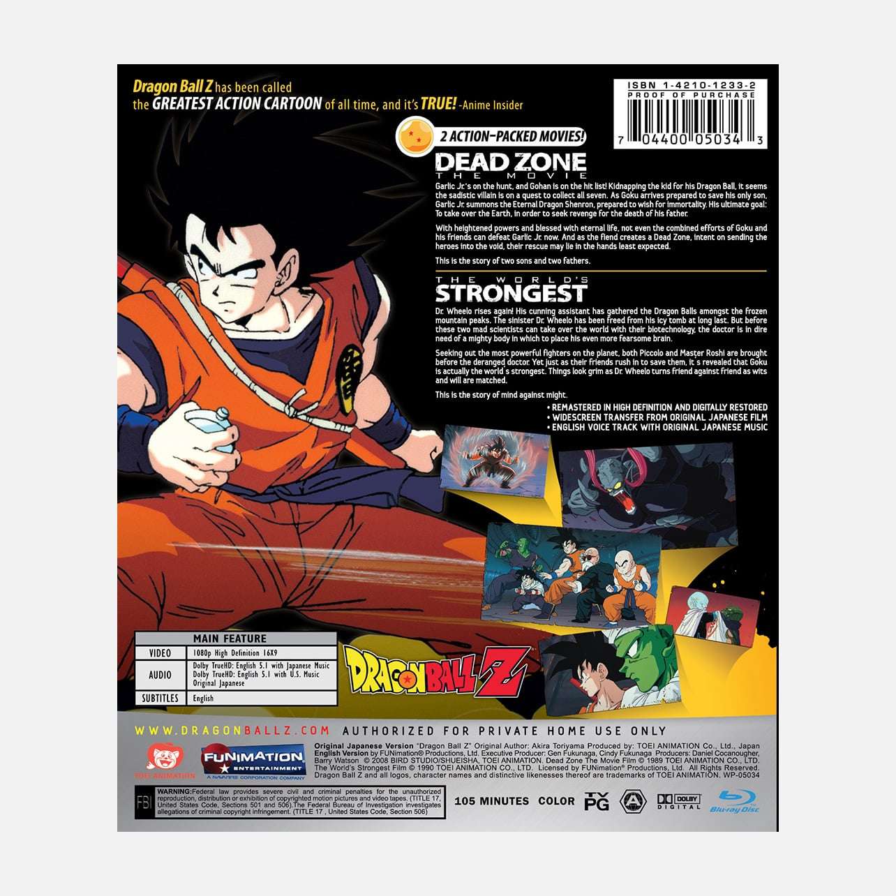 Shop Dragon Ball Z Double Feature Dead Zone The Movie The