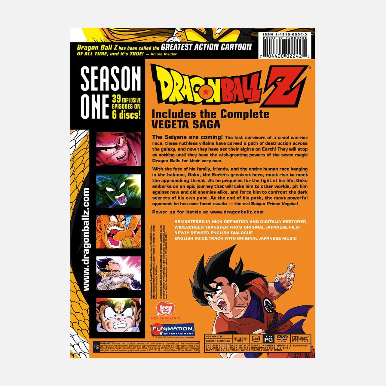 Shop Dragon Ball Z Season One Funimation