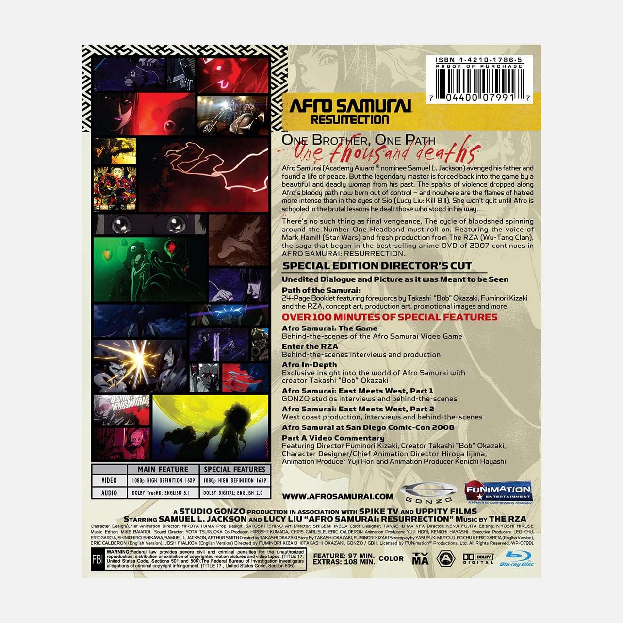 Shop Afro Samurai Resurrection - Special Edition Director's Cut - Blu