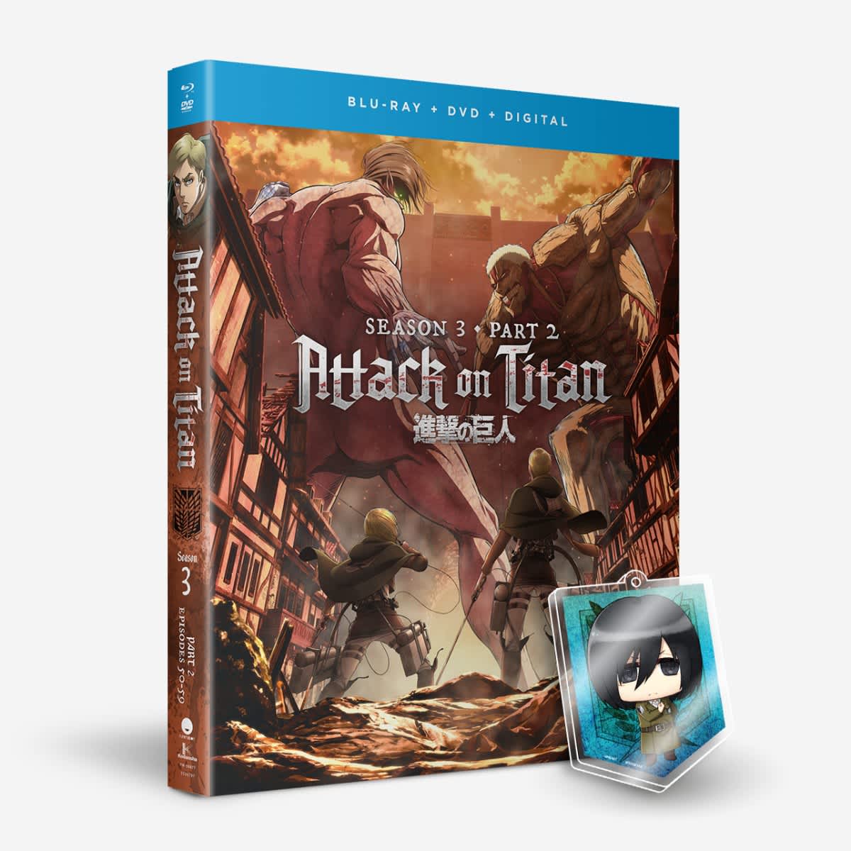 Shop Attack on Titan Season Three Part Two - BD/DVD Combo ... Put some chibi attack on titan decoration up in your room!