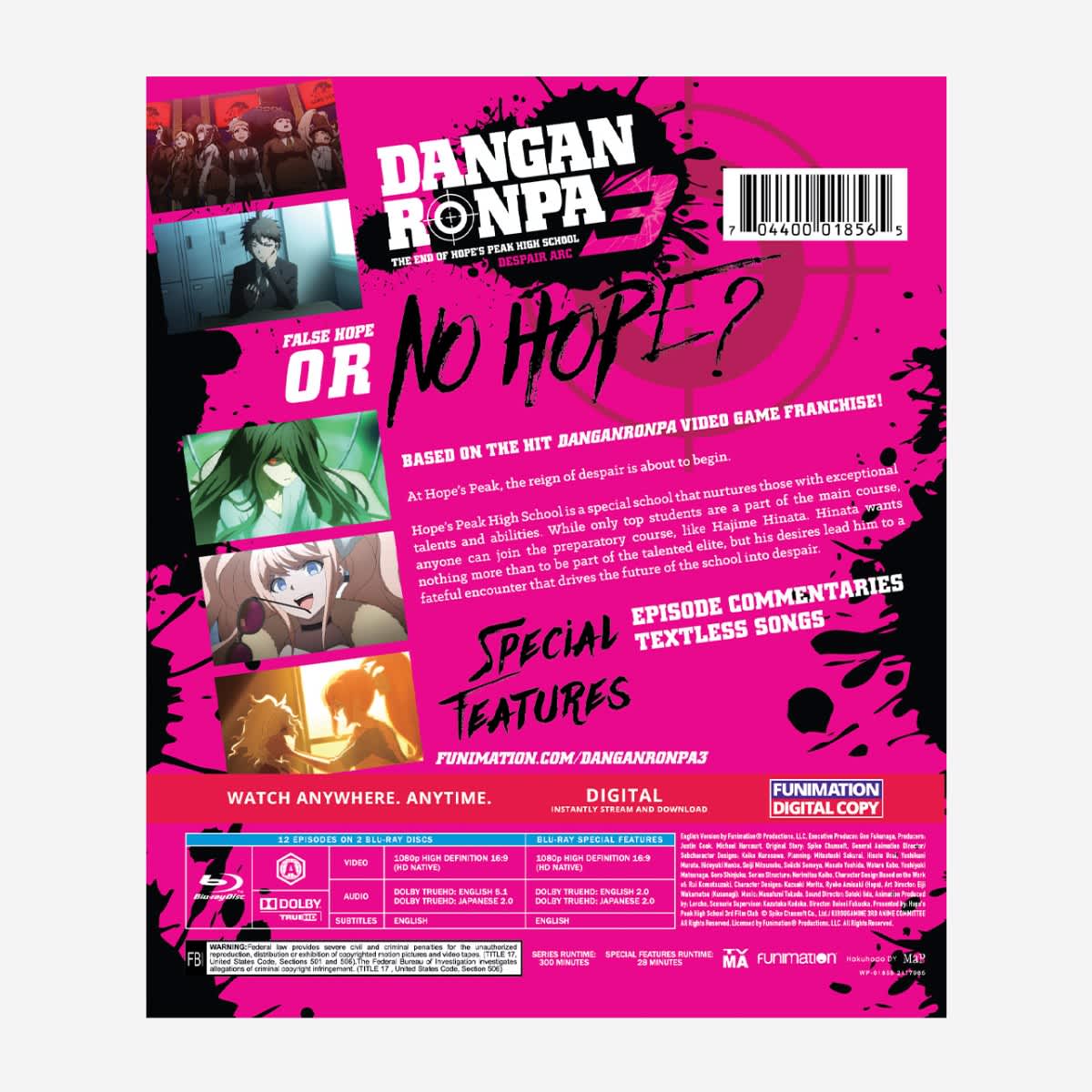 danganronpa 3 hope arc cover
