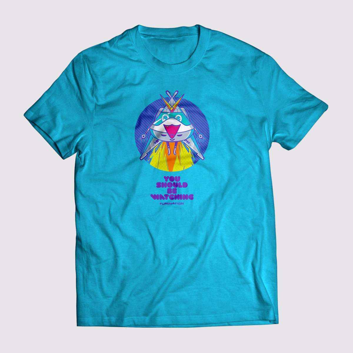 Shop FUNimation Merch T-shirt Blue | Funimation